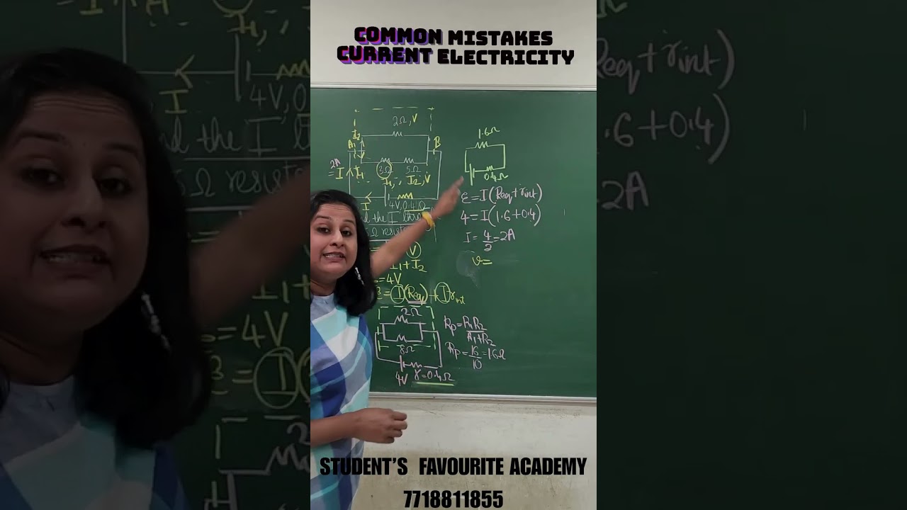 COMMON MISTAKES  - CURRENT ELECTRICITY - I.C.S.E - GRADE X