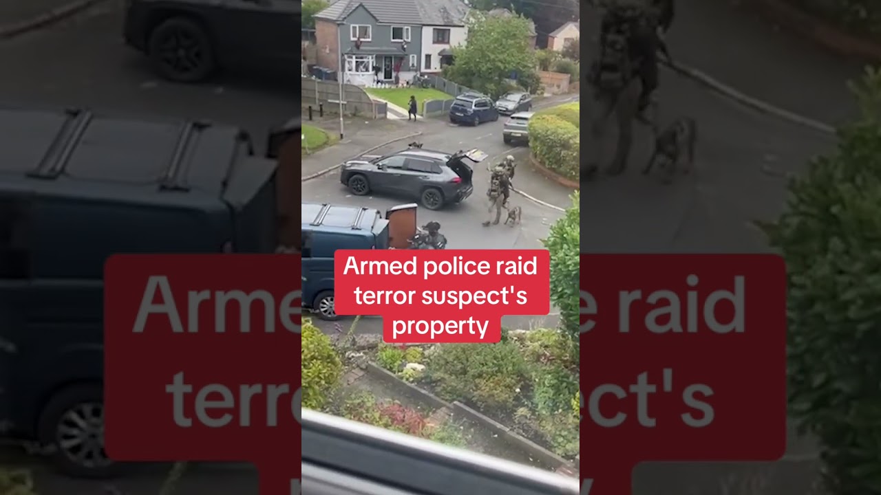 Armed police raid terror suspect's property #themirror #news