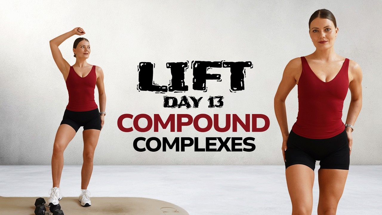 35 MIN TOTAL BODY STRENGTH WORKOUT WITH DUMBBELLS- Complex Training
