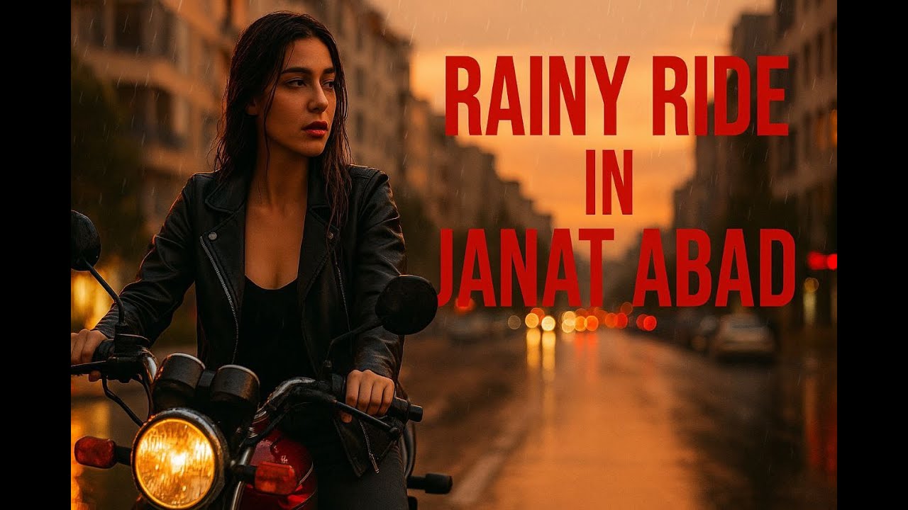 Rainy Sunset Ride in Janat Abad | TehRide