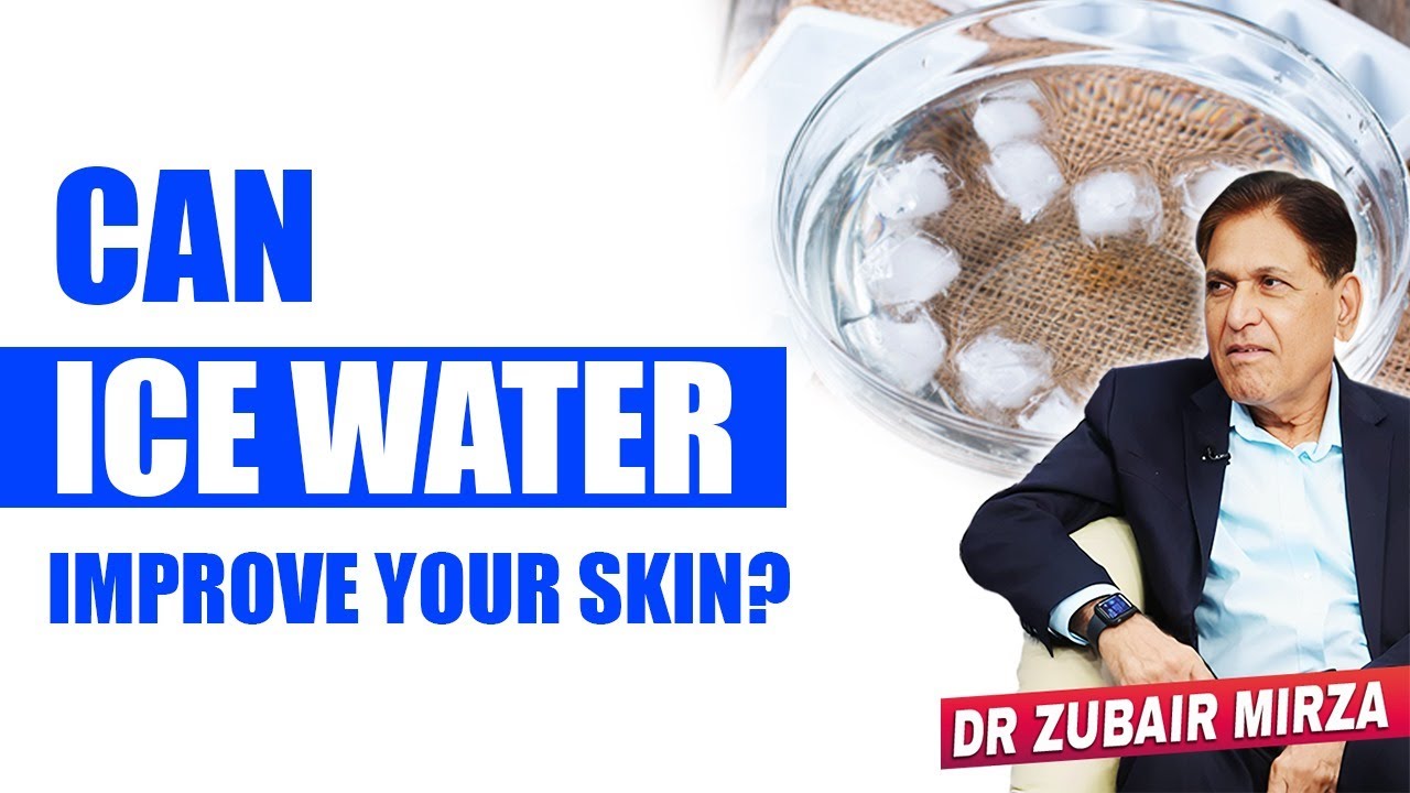 ICE WATER THERAPY FOR SKIN 🧊 | ICE WATER HACK ✅  | ICE FACIAL BENEFITS @DrZubairMirza