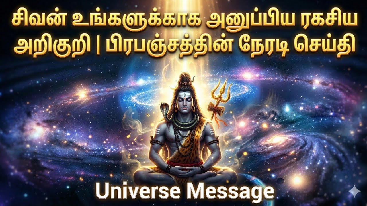 சிவன் உங்களுக்காக அனுப்பிய ரகசிய அறிகுறி | பிரபஞ்சத்தின் நேரடி செய்தி | Powerful Sivan Message Tamil