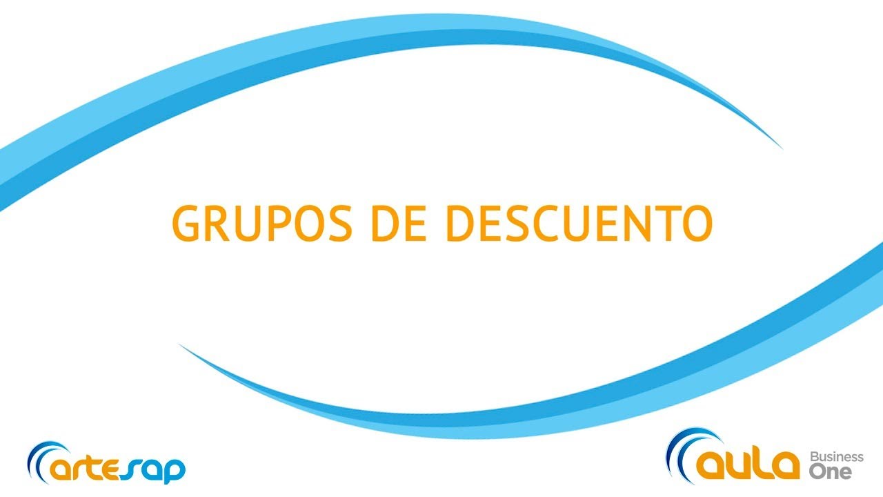 Grupos de descuento en SAP Business One