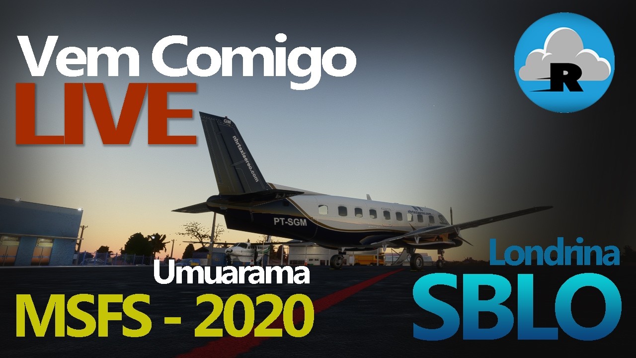 AO VIVO | E110 ✈️ Vamos voar de Umuarama para Londrina passando por Toledo | MSFS 2020