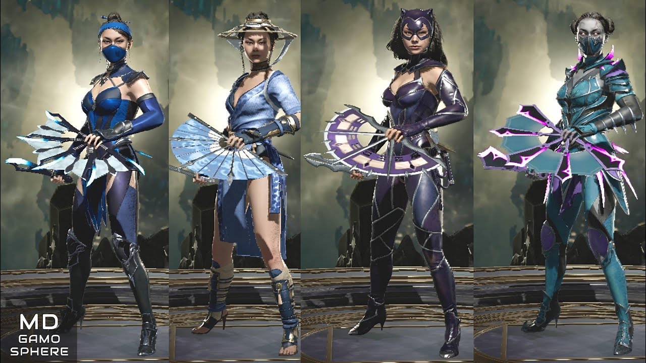 Kitana best matching kosmetics gear skins styles Mortal Kombat 11 Ultimate
