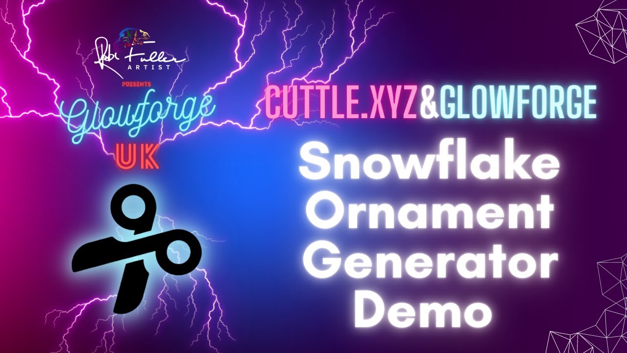 Cuttle XYZ - Snowflake Xmas Tree Ornament Generator Demo - Festive Fun!