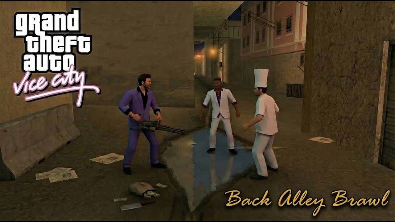 This is How Tommy Met Lance | GTA Vice City | Mission #2 – Back Alley Brawl