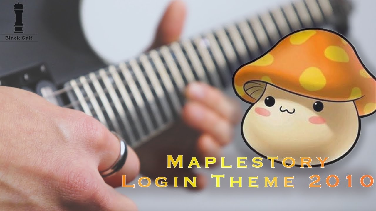 Maplestory Login Theme 2010 :: Metal,Rock Guitar Cover by Black Salt