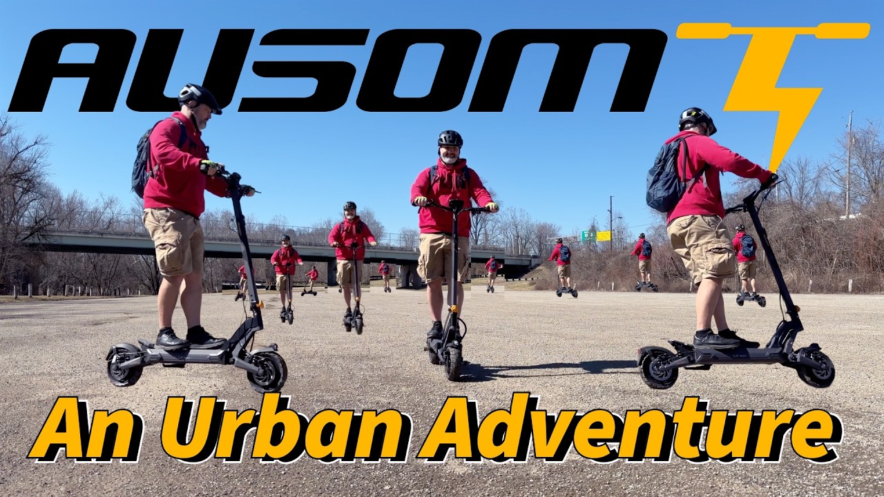 An Awesome Urban Adventure, (AUSOM SCOOTER REVIEW)