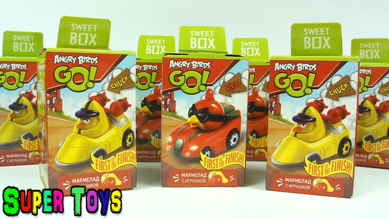 NEW 2015 Angry Birds Go toys surprises Kinder Surprise/Энгри Бёрдс Гоу игрушки сюрприз Sweet Box