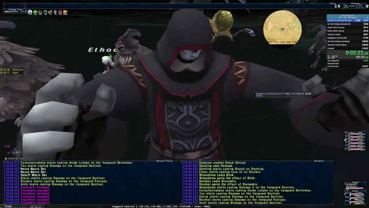 [Current Record] HorizonXI Dynamis-Windurst Speedrun 1:12:43 - 9man std (BLM POV)