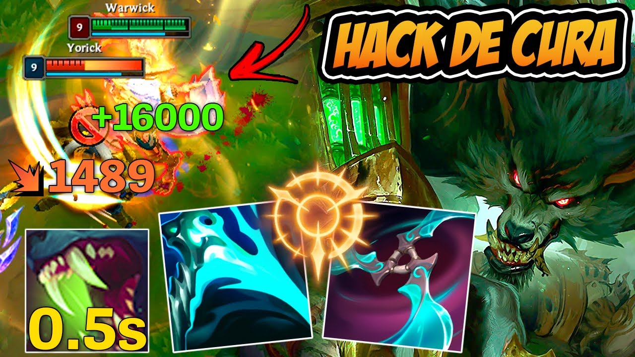 ESSA BUILD DO WARWICK DE NAVORI É UM HACK DE VIDA INFINITA *cura muito* - LEAGUE OF LEGENDS
