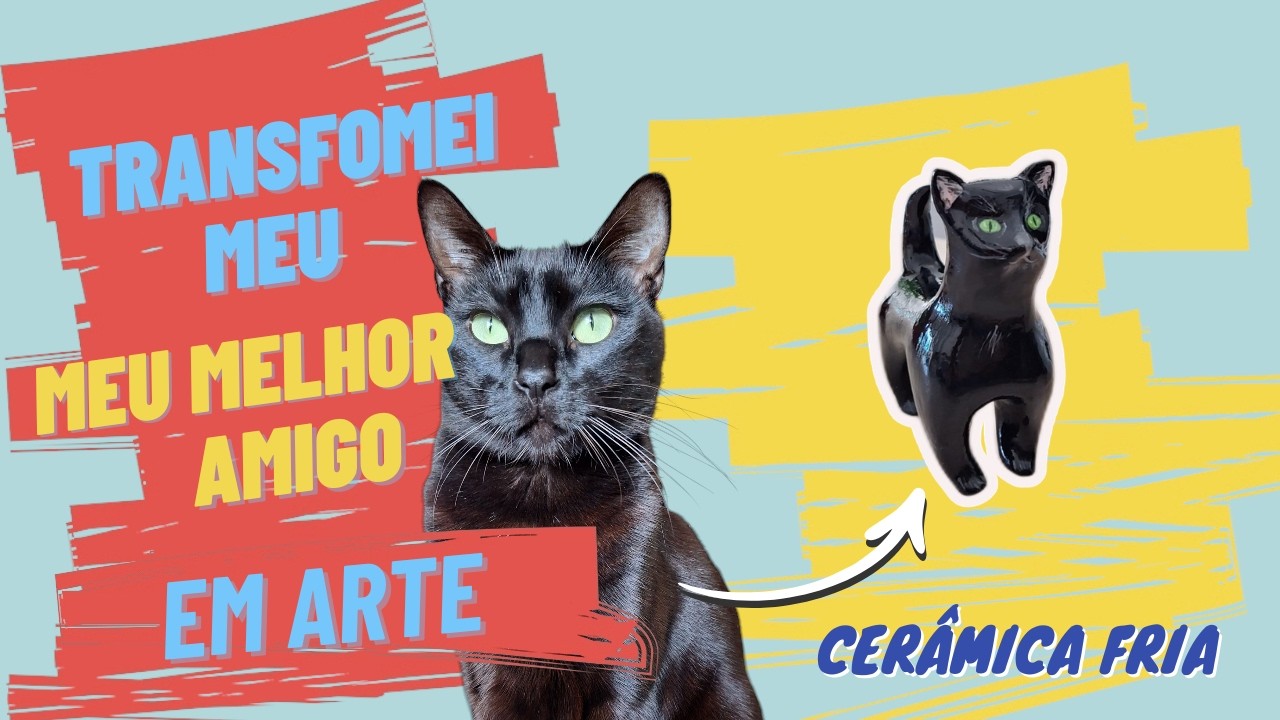 Transformei Meu Melhor Amigo em Arte Com Cerâmica Fria