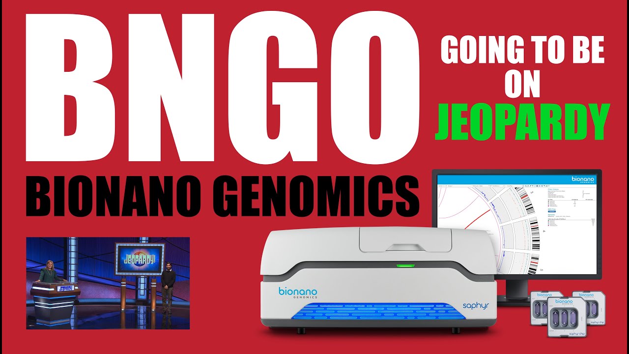 $BNGO Bionano Genomics will be on Jeopardy