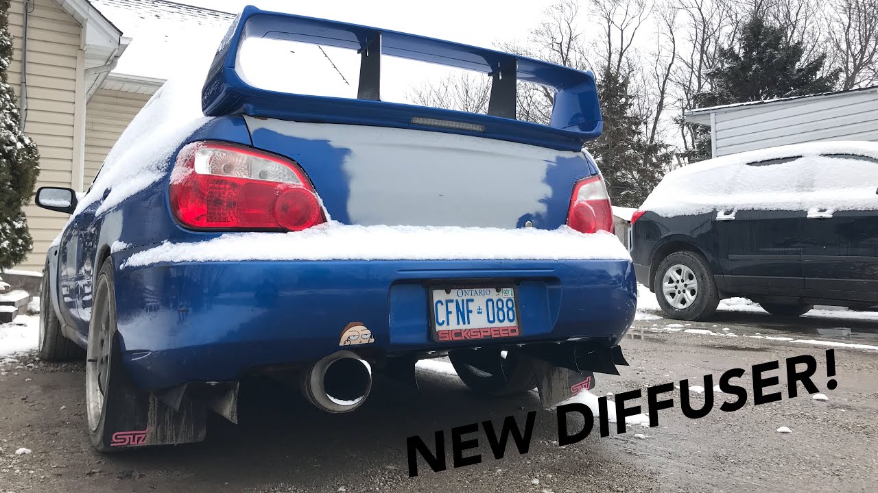 2004 Subaru WRX rear diffuser install!