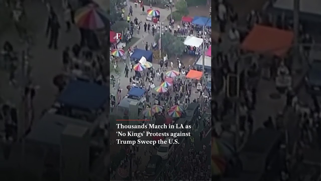 Thousands March in LA as &lsquo;No Kings&rsquo; Protests against Trump Sweep the U.S.  | N18G