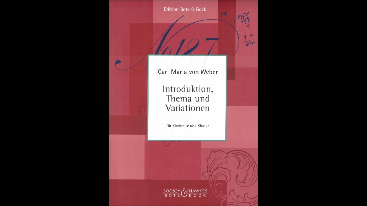 Weber - Introduction theme and variations for Clarinet and Piano