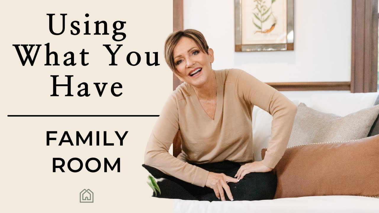 Budget Family Room Makeover | Using What I Have