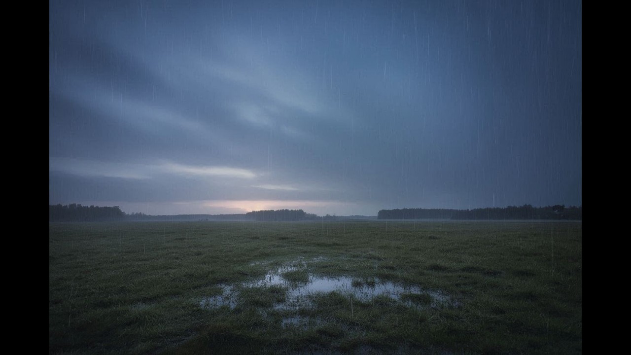 夜と朝のあいだ、やさしく続く雨音 | 睡眠・リラックス・作業用 | 6時間Gentle Rain Between Night and Morning | No Music | 6hour