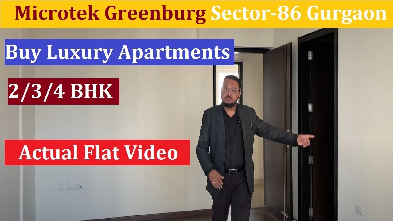 Microtek Greenburg Sector 86 , Gurgaon | 2, 3, 4 BHK Flat in Gurgaon |Sample Flat Microtech Greenbug
