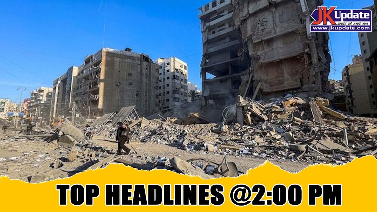 JKupdate Top Headlines @ 2 PM 08 MARCH 2026