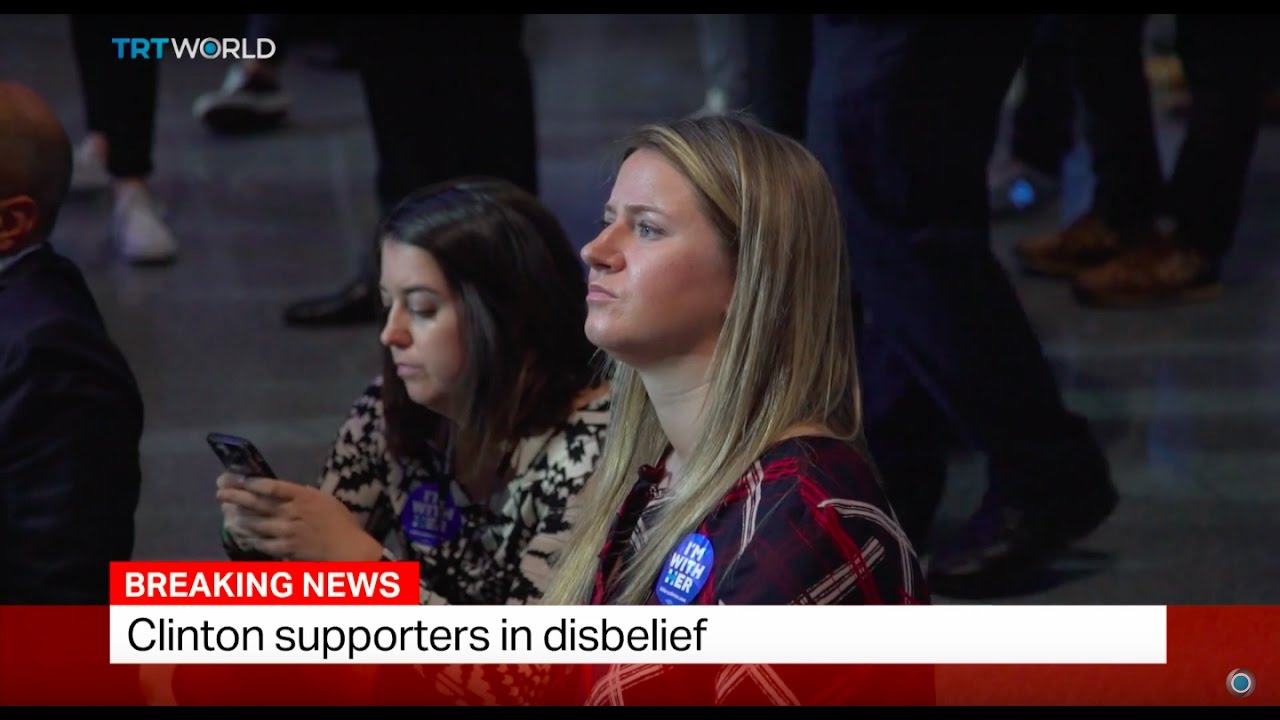 Clinton supporters in disbelief