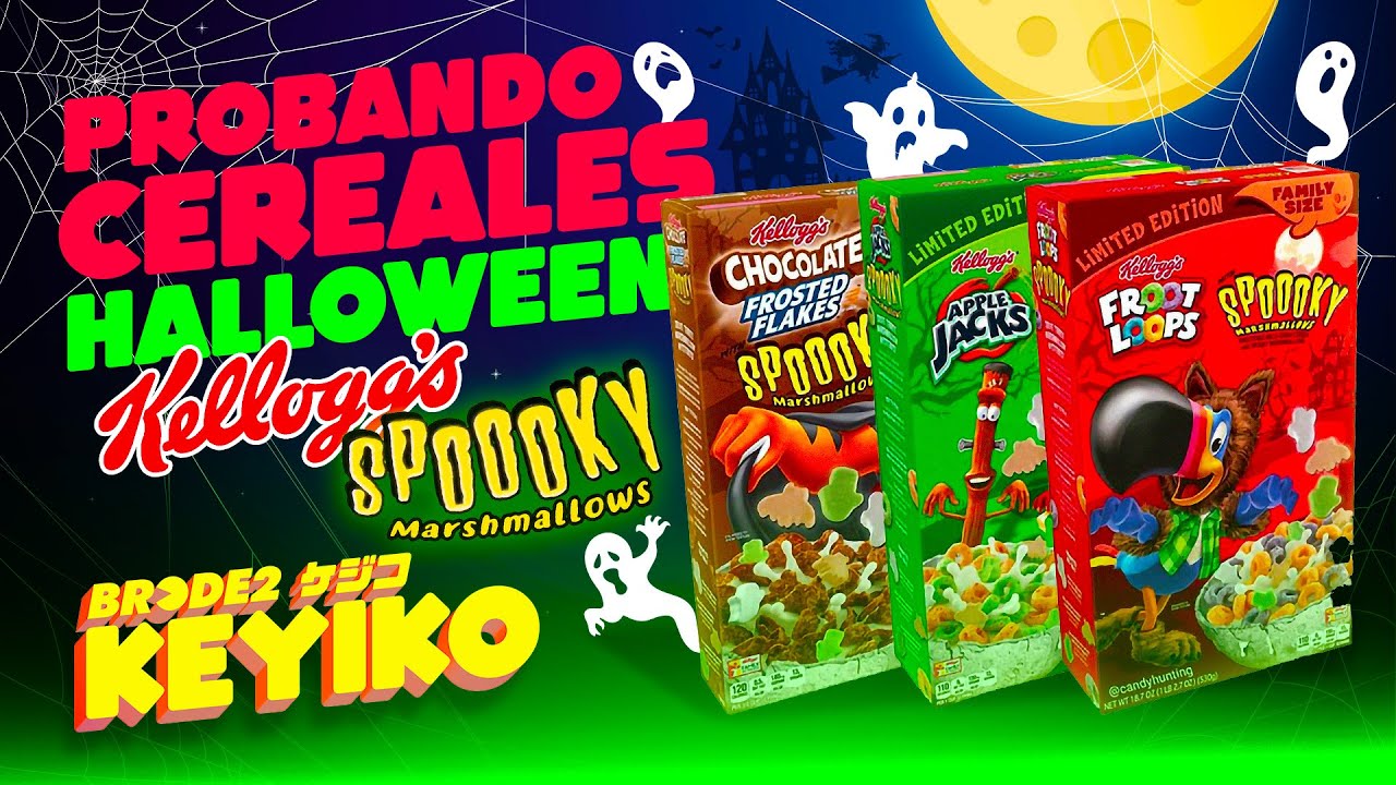 Probando cereales: HALLOWEEN Kellogg&rsquo;s Spooky Marshmallows - BRCDE2 Keyiko