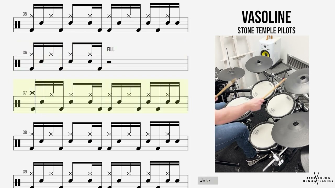 How to Play 🥁   Vasoline   Stone Temple Pilots