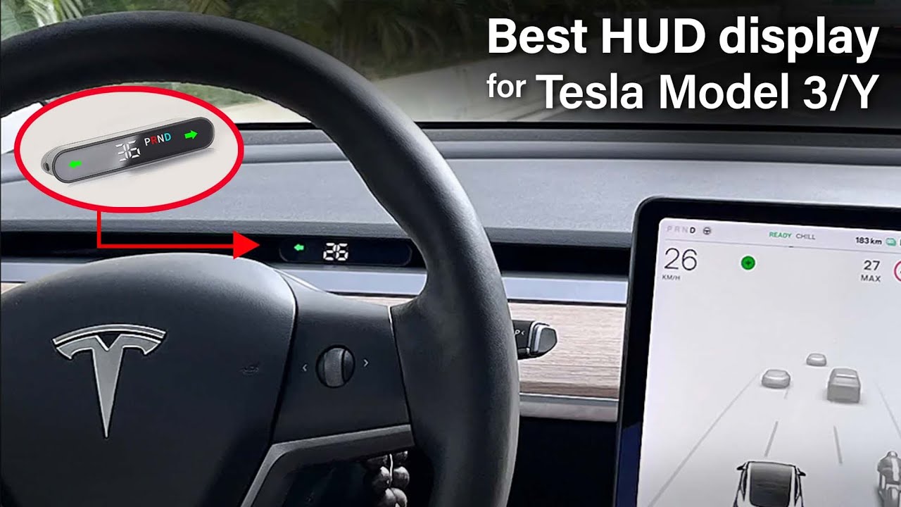 New Tesla Heads Up Display for Tesla Model 3 & Model Y! #tesla