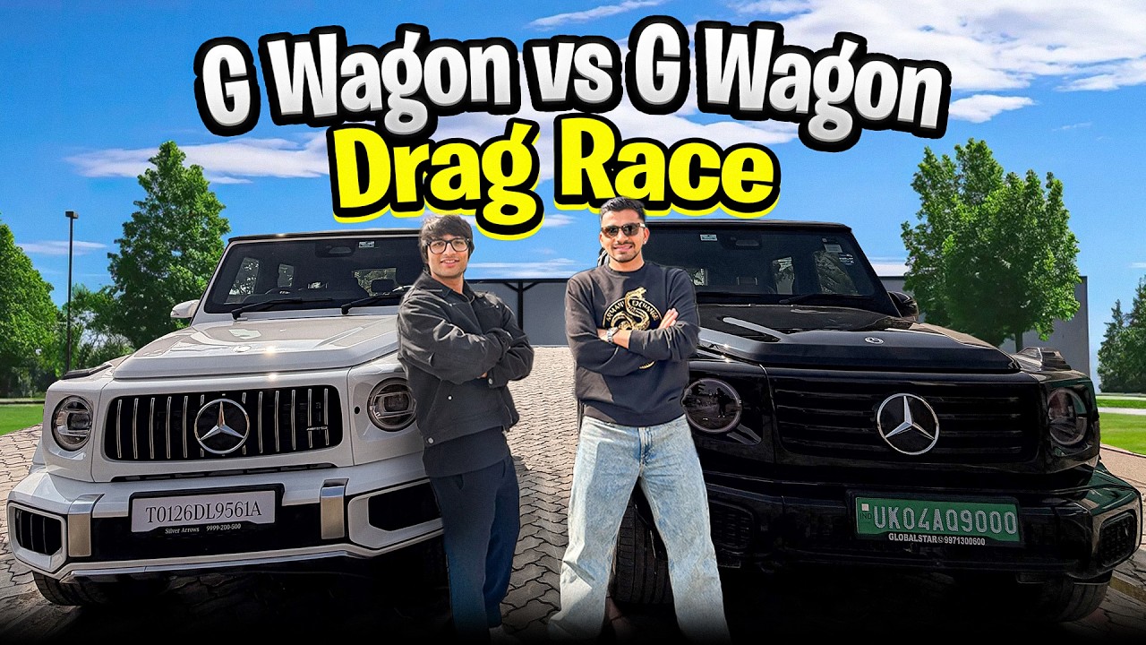 Electric G-Wagon vs Petrol G-Wagon (G63) | Drag Race Test with @souravjvlogs