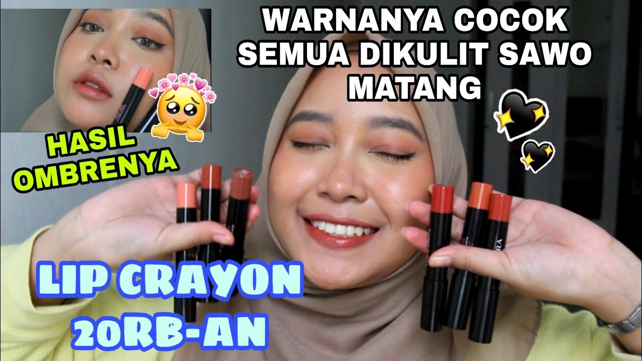 Implora Lip Crayon Satin Di Bibir Gelap & Di Kulit Sawo Matang | Bibir Auto Terlihat Sehat