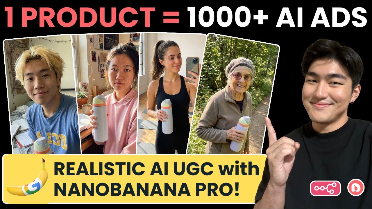 Создавайте самые реалистичные UGC-видео с помощью Nanobanana Pro! (n8n Blueprint)