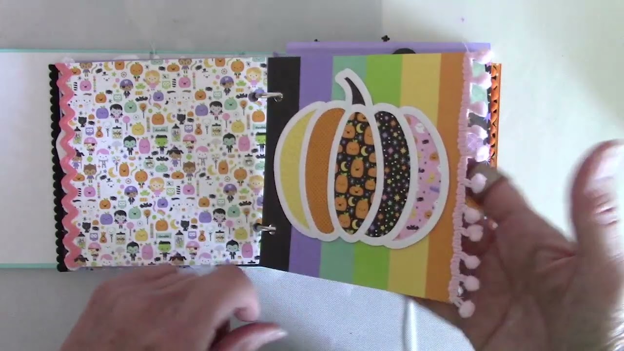 Paige Evans Halloween Mini Album Flip-Through