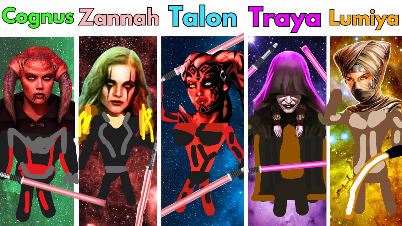 The 5 Most Powerful FEMALE SITH Lords EXPLAINED