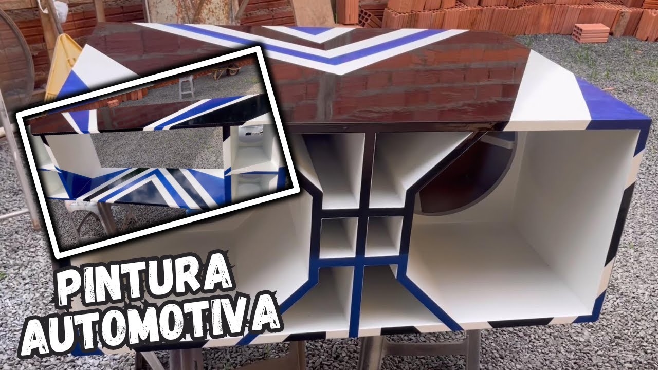 PINTURA AUTOMOTIVA CAIXA DE SOM GRAVE MEDIO E RACK