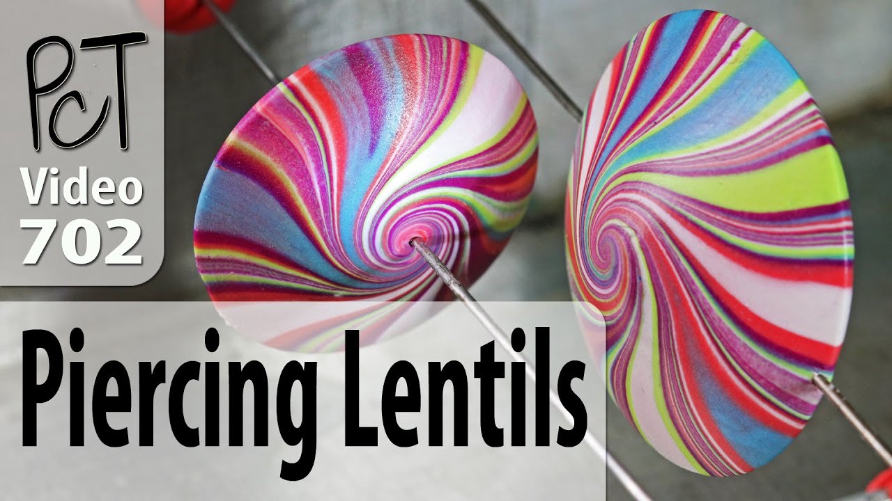 How To Pierce Polymer Clay Lentil Beads