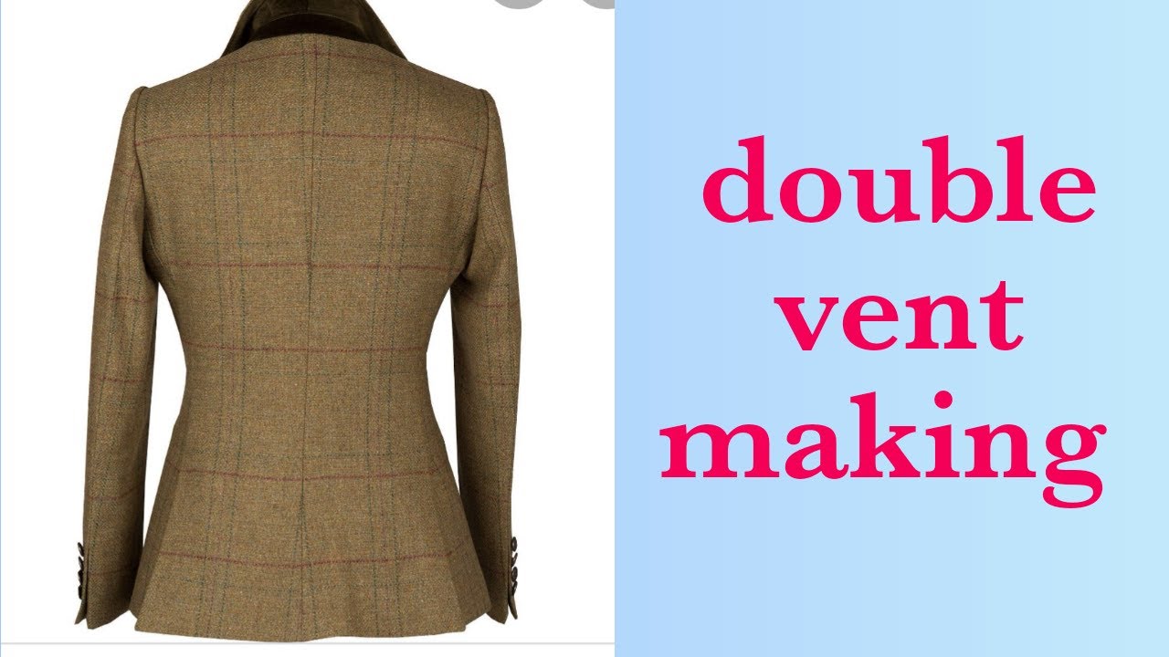 double vent blazer/ coat/suit/jacket/tailored vent #sewing #DIY #howtosew #makeadress #Beginners