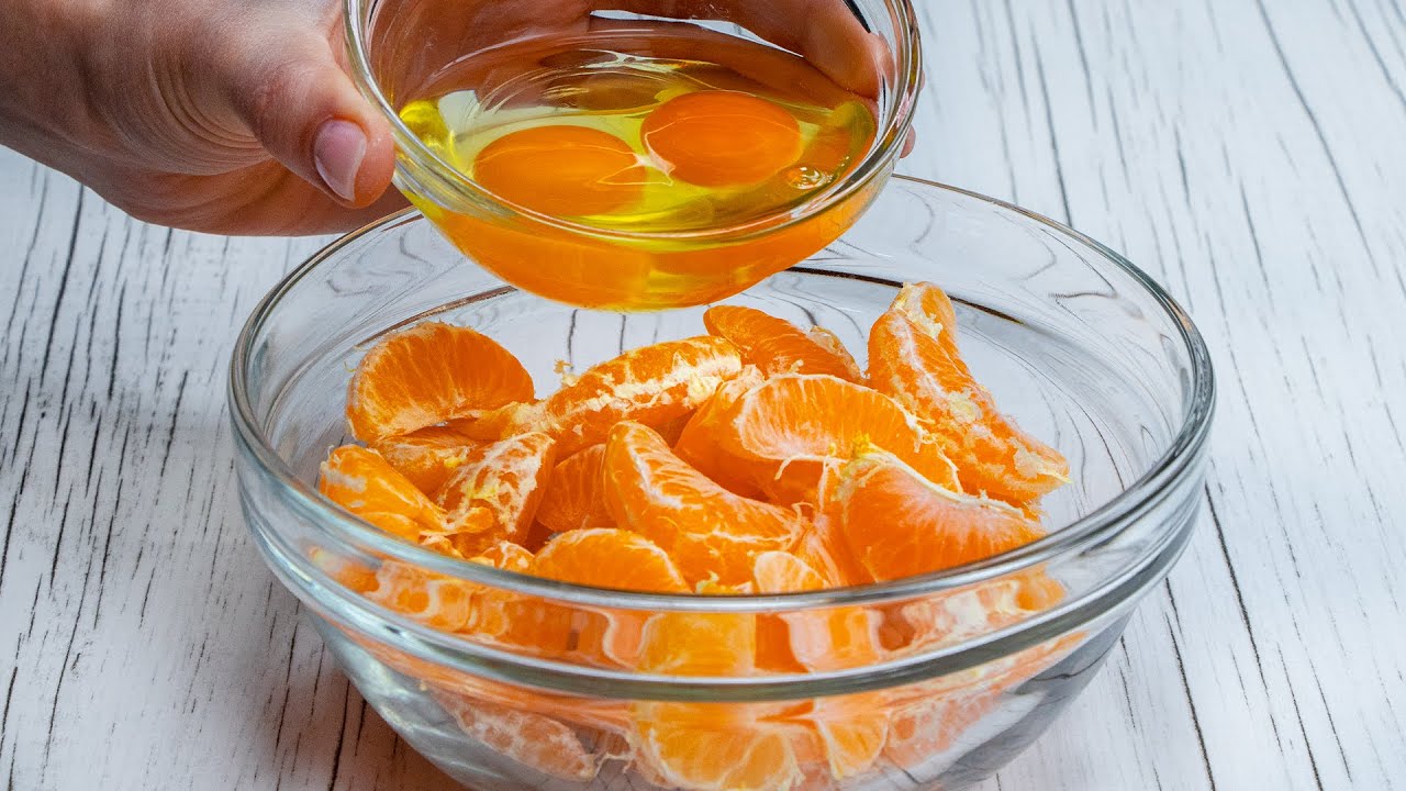 Вы даже не представляете какую вкуснятину можно приготовить из мандаринов и 2 яиц