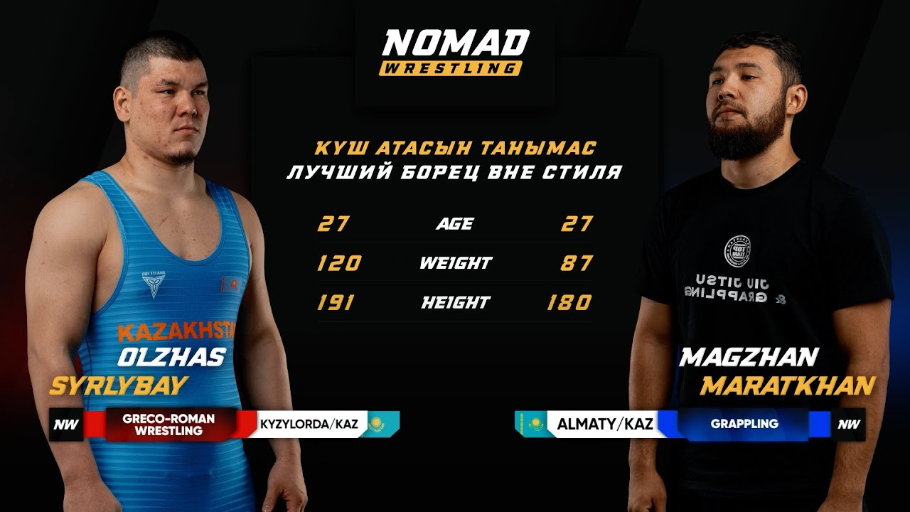 Олжас Сырлыбай (GRECO-ROMAN WRESTLING 120kg) vs. Магжан Маратхан (GRAPPLING 88kg): Полная схватка