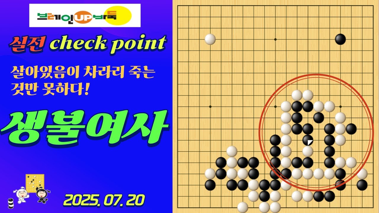 바둑강좌 #167-실전대국-판 전체의 균형을 보지 못한 생불여사(生不如死)의 교훈!