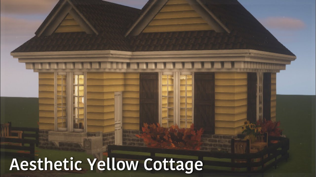 Aesthetic Yellow Cottage ~ Minecraft cocricot speed build | Buildtober #2