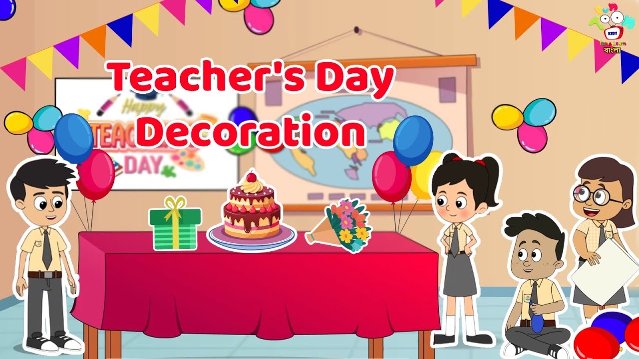 Teacher's Day Decoration | Teacher’s Day Special | Bangla Cartoon | Notun Bengali Cartoon