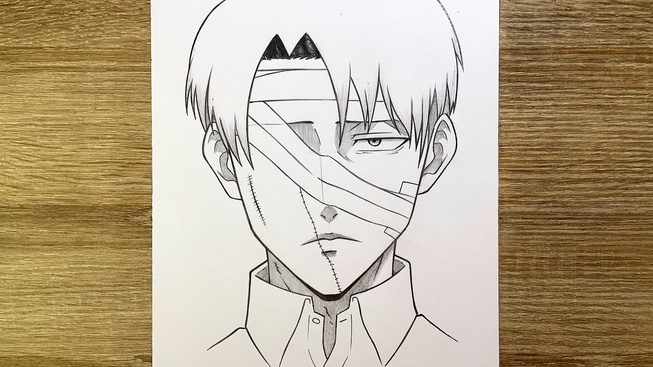 Comment dessiner Levi Ackerman blessé | Tuto dessin Attack on Titan étape par étape
