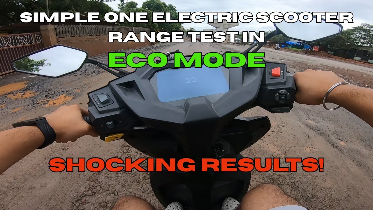 Simple ONE electric scooter Range Test in ECO MODE @SimpleEnergyEV #simpleone #goa #vedangrane