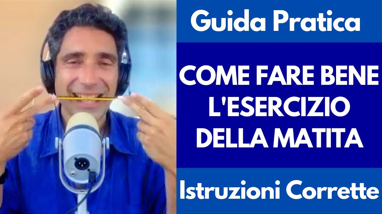 Corso Dizione Online: Come fare bene l'Esercizio della Matita in Bocca per non mangiarsi le parole