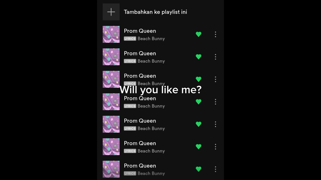 🙂 #lagu #promqueen #beachbunny #insecure
