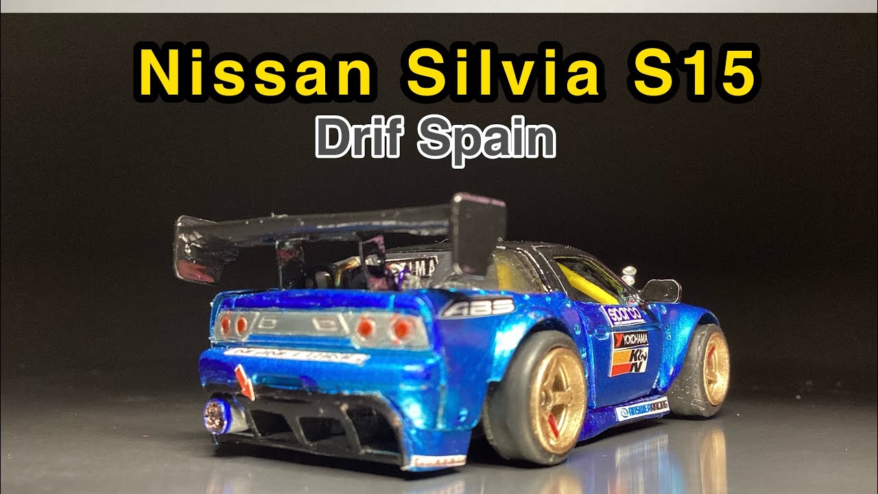 Nissan Silvia S15 180sx  Custom “DRIFT SPAIN” Hot Wheels