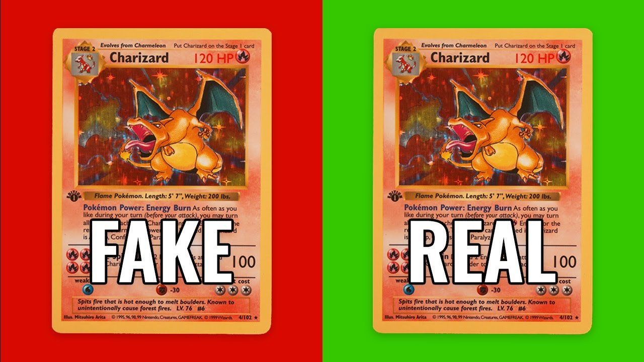 How to Spot FAKE 1st Edition Charizard Pokemon Card