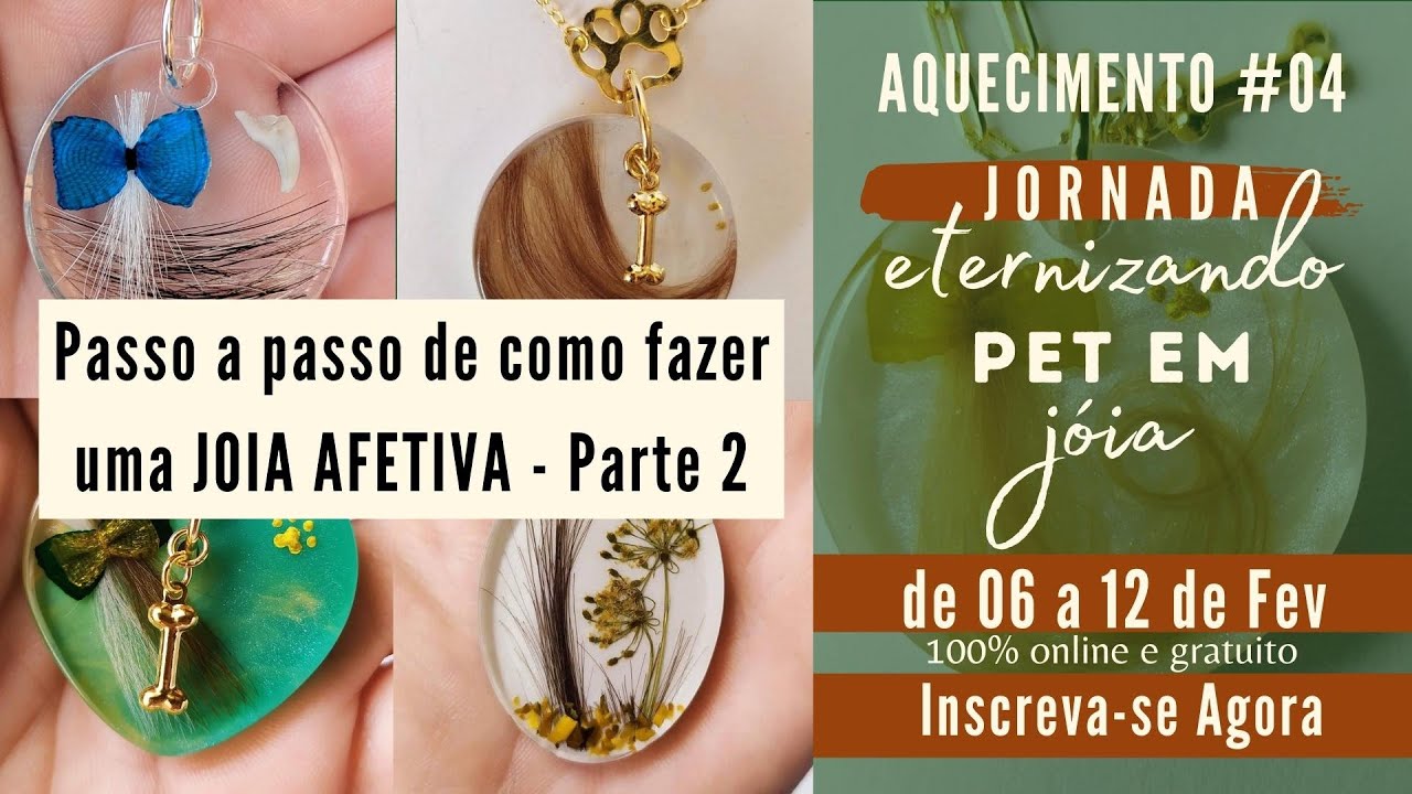 Passo a passo de como fazer uma JOIA AFETIVA - Lupe Polizel - Parte 2