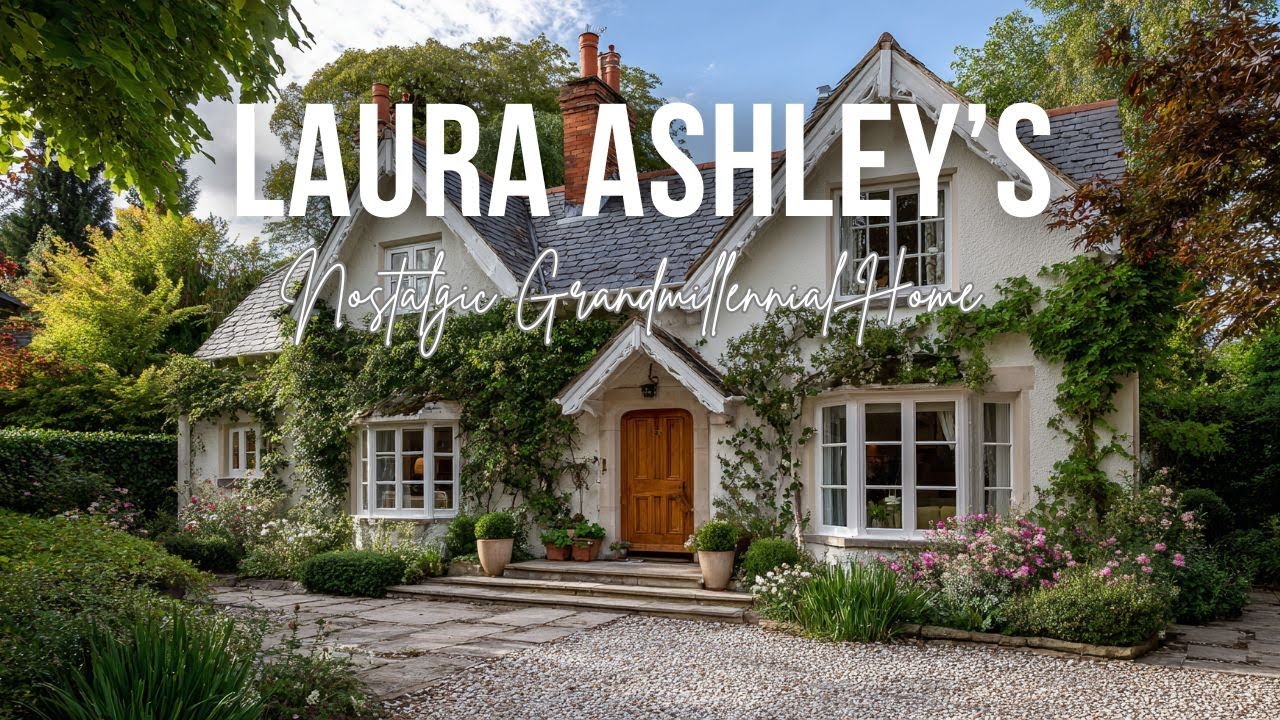 Nostalgic Grandmillennial Home Inspired by Laura Ashley’s Classic English Cottage Beauty